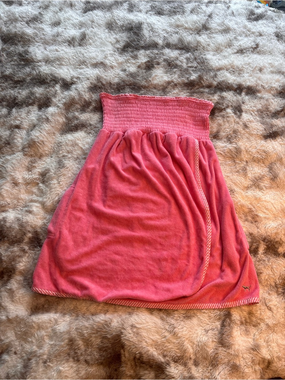 Rare Vintage Y2K PINK Victoria's Secret Bubblegum Pink Strapless Tube Top - Picture 2 of 9